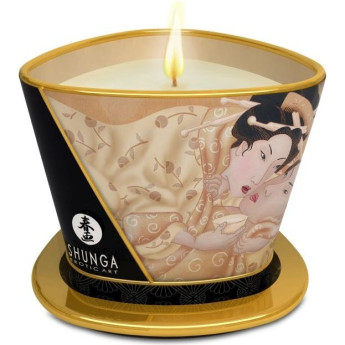 Массажное арома масло в виде свечи SHUNGA VANILLA FETISH (ВАНИЛЬНЫЙ ФЕТИШ) 170 ml 4501DESC